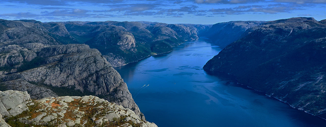 A rocky fjord landscape